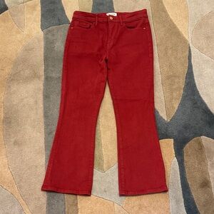 Frame Denim rust /terra-cotta Jeans size 28/6